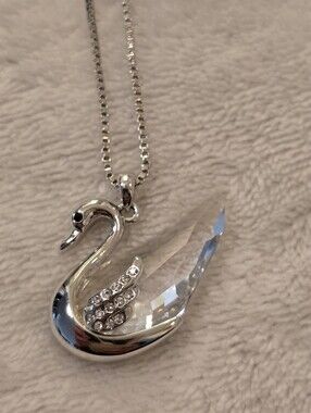 Swan Necklace - Crystal Pendant
